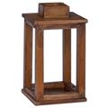 vidaXL Lampáš 3 ks Prírodná 30 x 30 x 44 cm Mahagónové drevo