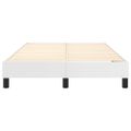 vidaXL Posteľný rám s boxspringom biely 120x200 cm umelá koža