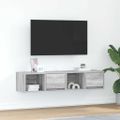 vidaXL TV stolíky 2 ks sivý dub sonoma 60x31x25,5 cm spracované drevo