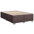 vidaXL Posteľ boxspring s matracom Tmavohnedá 140 x 190 cm Látka