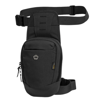 K17087-01-Black-PER PIECE Pentagon Consul Thigh Pouch