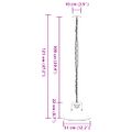 vidaXL Závesná lampa E27 čierna Ø 31 cm železná