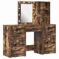 vidaXL Toaletný stolík 3 ks Hnedá 40 x 41 x 135 cm Kompozitné drevo