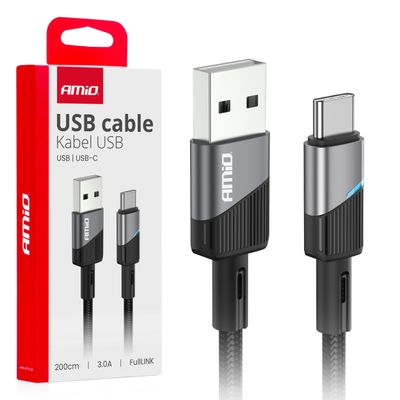 Kábel USB na USB-C 3A 200cm FullLINK AMiO-03924