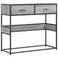 vidaXL Konzolový stolík sivý sonoma 90x35x80 cm kompozitné drevo