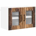 vidaXL Nástenný sklenený kabinet LUCCA Staré drevo 60 x 31 x 40 cm