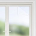 vidaXL Okenné fólie matné biele PVC