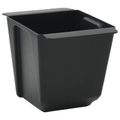 vidaXL Kvetinové boxy pre euro palety 12 ks Čierna 14 x 9 x 9,5 cm