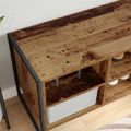 vidaXL Skriňa na topánky 60 x 35 x 44 cm Kompozitné drevo Staré drevo