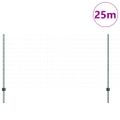 vidaXL Euro oplotenie s pilierom 25 x 1,2 m PVC potiahnutá oceľ Zelená