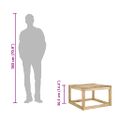 vidaXL Záhradné stoly z paliet 2 ks 60x60x36,5cm impregnovaná borovica
