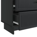 vidaXL Nočný stolík Čierna 62 x 34,5 x 47,5 cm Kompozitné drevo