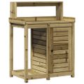 vidaXL Stôl na presádzanie s policami 82,5x50x109,5 cm impreg.borovica