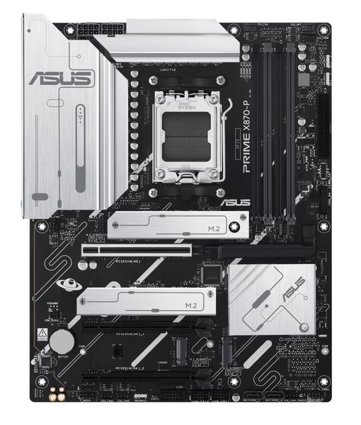 ASUS PRIME X870-P/AM5/ATX Základní deska, AMD X870, AM5, 4× DDR5 DIMM (max. 192GB), 4× M.2, HDMI, 2× USB4, ATX
