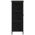 vidaXL Komoda čierna 70x30x80 cm kompozitné drevo