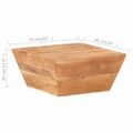 vidaXL Konferenčný stolík v tvare V 66x66x30 cm, akáciový masív