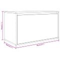 vidaXL Lavica do chodby 80x40x45 cm dymový dub spracované drevo