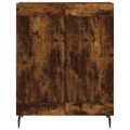 vidaXL Vysoká skrinka dymový dub 69,5x34x180 cm spracované drevo