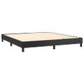 vidaXL Boxspring posteľ s matracom čierna 160x200 cm umelá koža