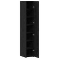 vidaXL Highboard Čierny dub 30 x 42,5 x 185 cm