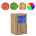 vidaXL LED komoda 41 x 37 x 67 cm Kompozitné drevo Remeselný dub