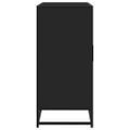 vidaXL Komoda čierna 92x35x76 cm kompozitné drevo