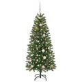 vidaXL Umelý vianočný stromček Zelená 150 cm PE a PVC