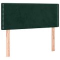 vidaXL Posteľný rám boxsping s matracom tmavozelený 90x200 cm zamat