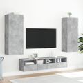 vidaXL TV nástenná skrinka betónovo sivá 40,5x30x102 cm kompozit.drevo
