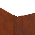 vidaXL Obrubník trávnika 100 x 60 x 35 cm Oceľ Hrdzavý