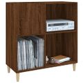 vidaXL Skrinka na platne hnedý dub 84,5x38x89 cm kompozitné drevo