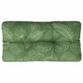vidaXL Poduška na paletovú pohovku vzor listov 80x40x12 cm látka