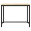 vidaXL stôl Sonoma dub 100 x 50 x 76,5 cm Inžinierske drevo a oceľ