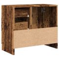 vidaXL Skrinka pod umývadlo staré drevo 63x30x54 cm kompozitné drevo