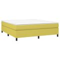 vidaXL Posteľný rám s boxspringom zelená 180x200 cm látka