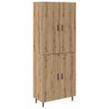 vidaXL Highboard 2 ks Remeselný dub 69,5 x 34 x 180 cm