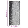 vidaXL Záves proti hmyzu sivý a čierny 90x200 cm ženilka