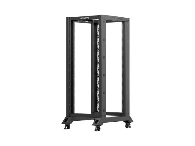 LANBERG OTVORENÝ RACK 27U 600X800 ČIERNY V2