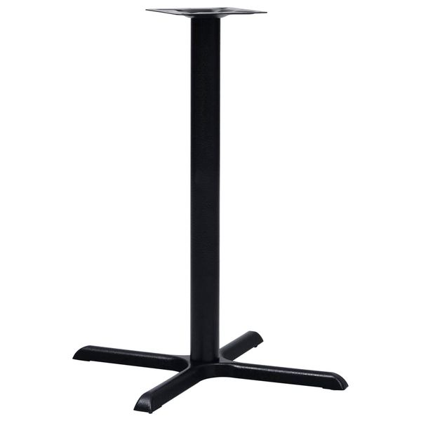 vidaXL Noha pre bistro stôl čierna 76x76x107 cm liatina