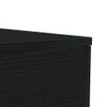 vidaXL Konferenčný stolík s LED svetlami, čierny dub 90x50x40 cm