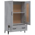 vidaXL Vysoká skrinka sivý dub sonoma 70x31x115 cm spracované drevo