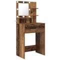 vidaXL Toaletné stolíky do spálne Staré drevo 80 x 39,6 x 135 cm