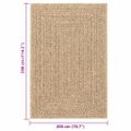 vidaXL Koberec ZIZUR 200x290 cm, jutový vzhľad, interiér a exteriér