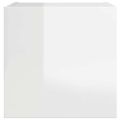 vidaXL Nástenné TV skrinky 2 ks lesklé biele 30,5x30x30 cm