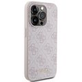Obal Guess pre iPhone 15 Pro 6,1" GUHCP15LG4GFPI ružový HC PU 4G kovové logo