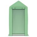 vidaXL Skleník s oceľovým rámom 1x0,5x1,9 m 0,5 m²