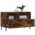 vidaXL TV skrinka dymový dub 80x36x50 cm spracované drevo