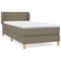 vidaXL Boxspring posteľ s matracom sivohnedý 100x200 cm látka