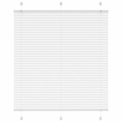 vidaXL plisovaná roleta biela 115x150 cm šírka látky 114,4 cm