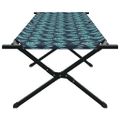 vidaXL Skladacia kempingová posteľ List 2 ks Les 210 x 80 x 46 cm